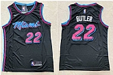 Heat 22 Jimmy Butler Black City Edition Nike Swingman Jersey,baseball caps,new era cap wholesale,wholesale hats